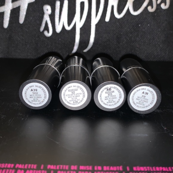 4 MAC mini lipsticks - Picture 2 of 8